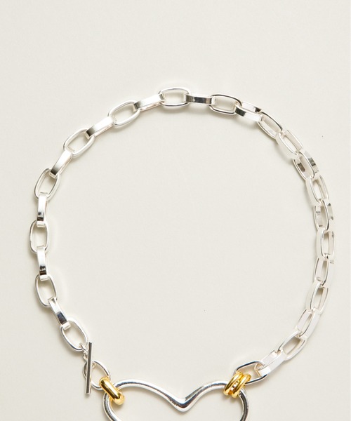 LAPUIS(ラピュイ)の「LAPUIS(ラピュイ)Big Heart choker(チョーカー・レディース・シルバー/マルチ・FREE)」の18枚目の写真