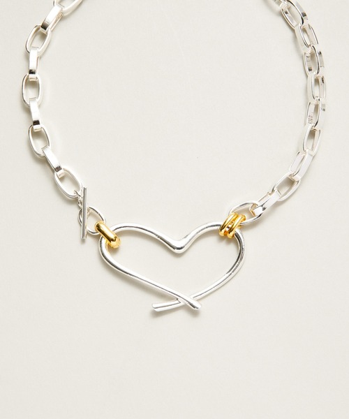 LAPUIS(ラピュイ)の「LAPUIS(ラピュイ)Big Heart choker(チョーカー・レディース・シルバー/マルチ・FREE)」の17枚目の写真