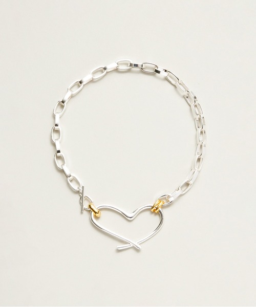 LAPUIS(ラピュイ)の「LAPUIS(ラピュイ)Big Heart choker(チョーカー・レディース・シルバー/マルチ・FREE)」の16枚目の写真