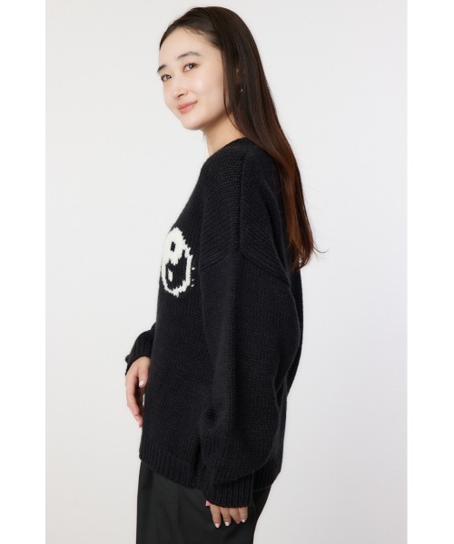 RODEO CROWNS WIDE BOWL（ロデオクラウンズワイドボウル）の「Roughly knit トップス（ニット/セーター・レディース・アイボリー/ブラック/グリーン/レッド・FREE）」の17枚目の写真