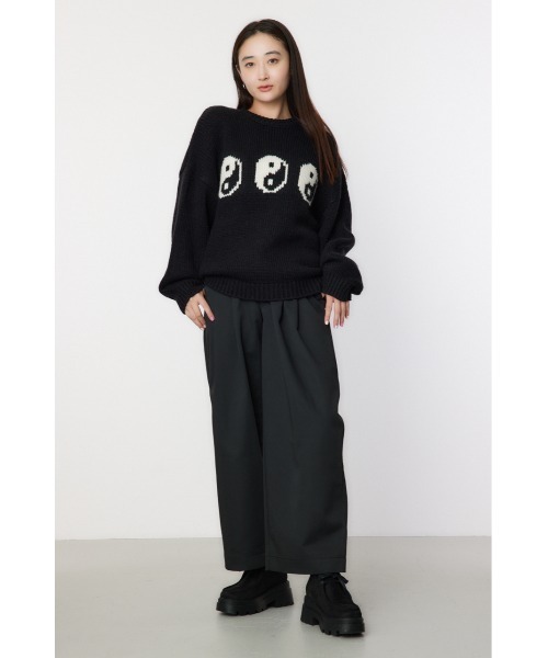 RODEO CROWNS WIDE BOWL（ロデオクラウンズワイドボウル）の「Roughly knit トップス（ニット/セーター・レディース・アイボリー/ブラック/グリーン/レッド・FREE）」の19枚目の写真