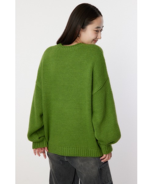 RODEO CROWNS WIDE BOWL（ロデオクラウンズワイドボウル）の「Roughly knit トップス（ニット/セーター・レディース・アイボリー/ブラック/グリーン/レッド・FREE）」の11枚目の写真