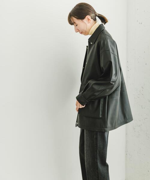 セール】フェイクレザージャケット（その他アウター）｜ITEMS