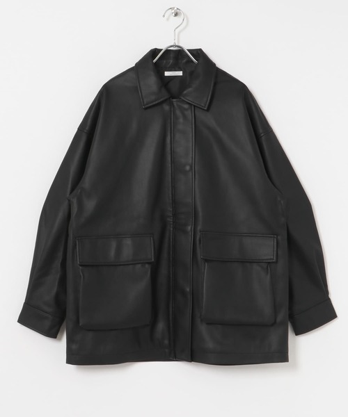 セール】フェイクレザージャケット（その他アウター）｜ITEMS