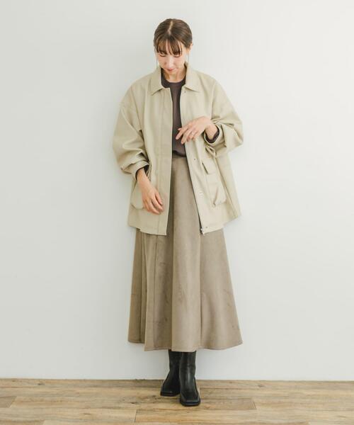 ITEMS URBANRESEARCH（アイテムズ アーバンリサーチ）の「フェイクレザージャケット（その他アウター・レディース・ライトベージュ/ブラック・FREE）」の15枚目の写真