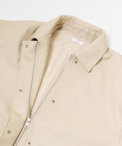 ITEMS URBANRESEARCH（アイテムズ アーバンリサーチ）の「フェイクレザージャケット（その他アウター・レディース・ライトベージュ/ブラック・FREE）」の17枚目の写真