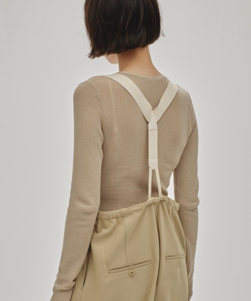 Henleyneck Knit Rompers（ニット/セーター）｜TODAYFUL