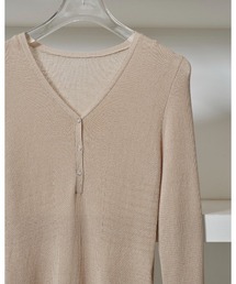 TODAYFUL（トゥデイフル）の「Henleyneck Knit Rompers（ニット