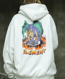 ELEMENT メンズ HRTN HOOD パーカー 【2024年秋冬モデル】/エレメントバックプリントプルオーバーパーカー