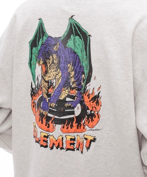 ELEMENT（エレメント）の「ELEMENT メンズ HRTN HOOD パーカー 【2024年秋冬モデル】/エレメントバックプリントプルオーバーパーカー（パーカー・メンズ・グレー/ライトグレー/ブラック・MEDIUM/LARGE/X-LARGE）」の16枚目の写真