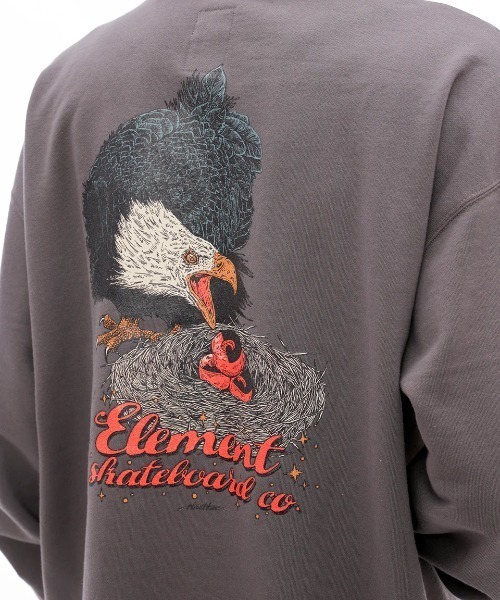 ELEMENT（エレメント）の「ELEMENT メンズ HRTN HOOD パーカー 【2024年秋冬モデル】/エレメントバックプリントプルオーバーパーカー（パーカー・メンズ・グレー/ライトグレー/ブラック・MEDIUM/LARGE/X-LARGE）」の20枚目の写真