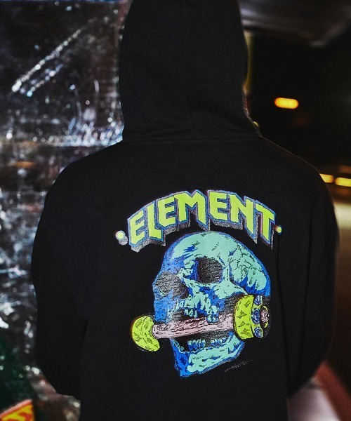 ELEMENT（エレメント）の「ELEMENT メンズ HRTN HOOD パーカー 【2024年秋冬モデル】/エレメントバックプリントプルオーバーパーカー（パーカー・メンズ・グレー/ライトグレー/ブラック・MEDIUM/LARGE/X-LARGE）」の4枚目の写真