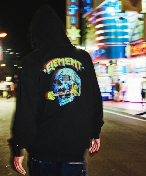 ELEMENT（エレメント）の「ELEMENT メンズ HRTN HOOD パーカー 【2024年秋冬モデル】/エレメントバックプリントプルオーバーパーカー（パーカー・メンズ・グレー/ライトグレー/ブラック・MEDIUM/LARGE/X-LARGE）」の6枚目の写真