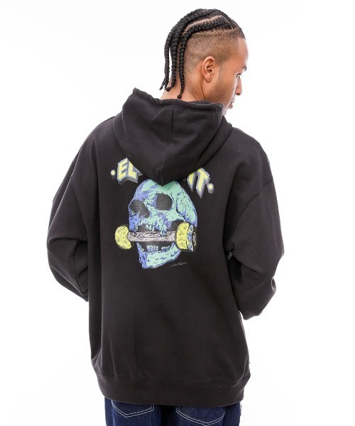 ELEMENT（エレメント）の「ELEMENT メンズ HRTN HOOD パーカー 【2024年秋冬モデル】/エレメントバックプリントプルオーバーパーカー（パーカー・メンズ・グレー/ライトグレー/ブラック・MEDIUM/LARGE/X-LARGE）」の7枚目の写真