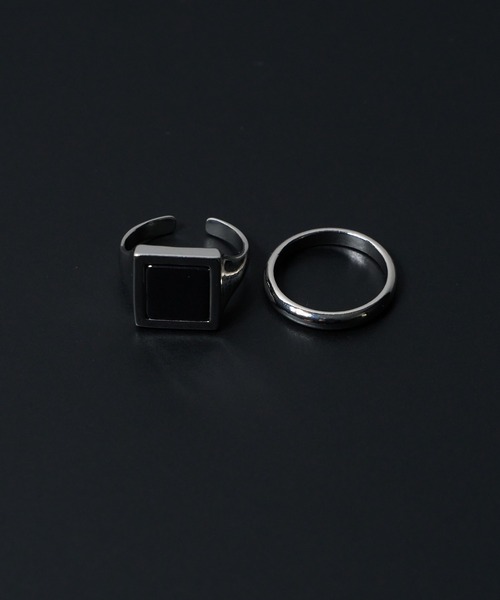 WEGO（ウィゴー）の「WEGO/【2点セット】シグネットリング（リング・メンズ・その他1/その他2/その他3/その他4/その他5・FREE）」の6枚目の写真