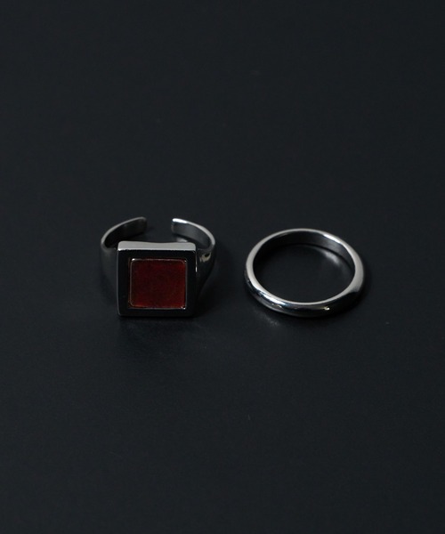 WEGO（ウィゴー）の「WEGO/【2点セット】シグネットリング（リング・メンズ・その他1/その他2/その他3/その他4/その他5・FREE）」の7枚目の写真
