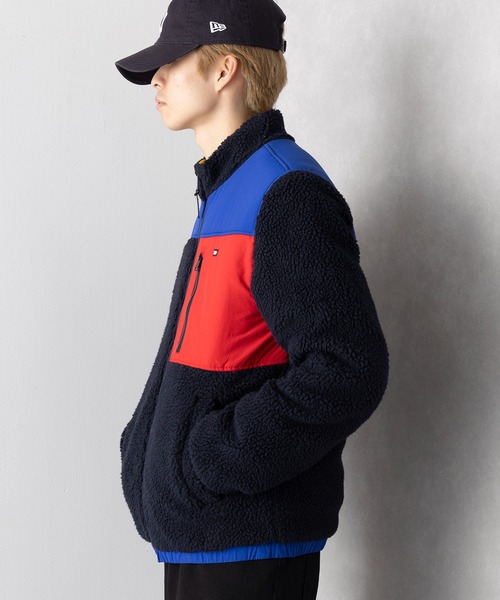 TOMMY HILFIGER(トミーヒルフィガー)の「【TOMMY HILFIGER】シェルパ フリース ジャケット 151AS573(その他アウター・メンズ・ネイビー/オフホワイト・S/M/L/XL)」の10枚目の写真