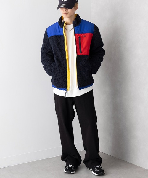TOMMY HILFIGER(トミーヒルフィガー)の「【TOMMY HILFIGER】シェルパ フリース ジャケット 151AS573(その他アウター・メンズ・ネイビー/オフホワイト・S/M/L/XL)」の12枚目の写真