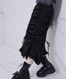 FickleBebe | サテンボリュームギャザースカート(スカート)