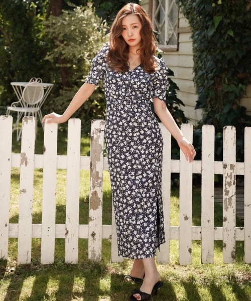 花柄ワンピース（ワンピース）｜Rosy luce（ロージールーチェ  