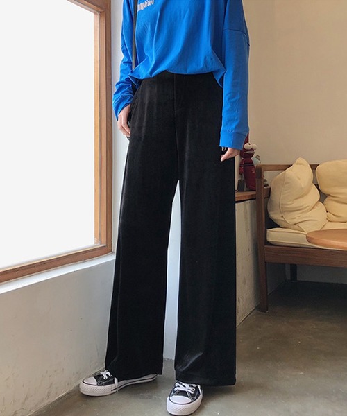 IRADOWL(アイラドール)の「ベロア素材ブラックカラーロングパンツ(その他パンツ・レディース・ブラック・LARGE/MEDIUM/SMALL)」の17枚目の写真