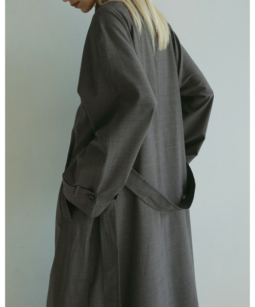 anuke(アンヌーク)の「Soutiencollar Raglan Coat(ステンカラーコート・レディース・ブラウン/グレー・36inch/38inch)」の8枚目の写真