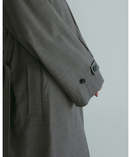 anuke(アンヌーク)の「Soutiencollar Raglan Coat(ステンカラーコート・レディース・ブラウン/グレー・36inch/38inch)」の10枚目の写真