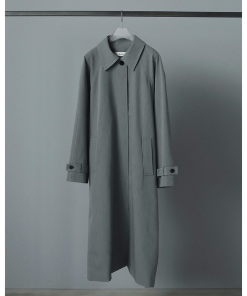 anuke(アンヌーク)の「Soutiencollar Raglan Coat(ステンカラーコート・レディース・ブラウン/グレー・36inch/38inch)」の17枚目の写真