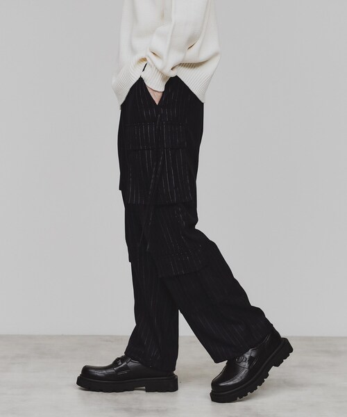 tk.TAKEO KIKUCHI（ティーケータケオキクチ）の「◆起毛テクニカルカーゴパンツ（カーゴパンツ・メンズ・チャコールグレー/ブラウン系その他/ブラック/ネイビー系2/グレー系2・01/02/03）」の5枚目の写真