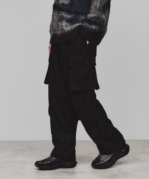 tk.TAKEO KIKUCHI（ティーケータケオキクチ）の「◆起毛テクニカルカーゴパンツ（カーゴパンツ・メンズ・チャコールグレー/ブラウン系その他/ブラック/ネイビー系2/グレー系2・01/02/03）」の19枚目の写真