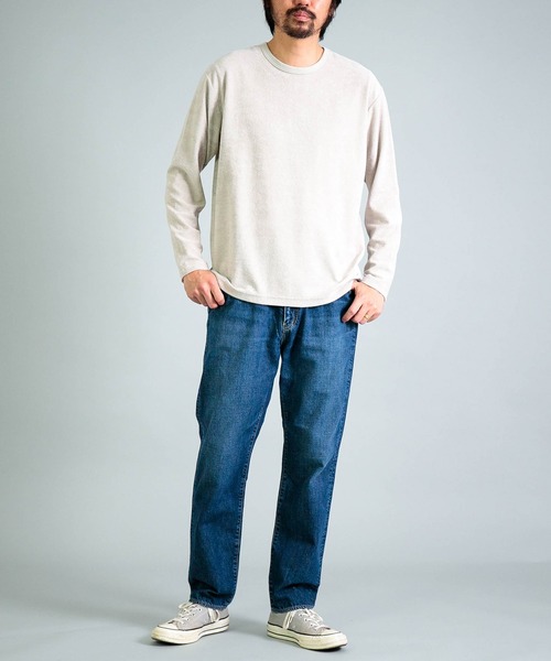 OMNIGOD（オムニゴッド）の「[OMNIGOD mens / オムニゴッド] 10ozデニム 5Pイージーテーパードパンツ（デニムパンツ・メンズ・インディゴブルー・3/2）」の4枚目の写真