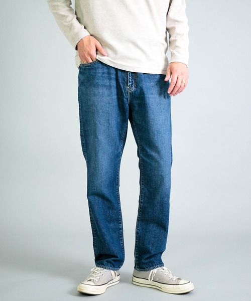 OMNIGOD（オムニゴッド）の「[OMNIGOD mens / オムニゴッド] 10ozデニム 5Pイージーテーパードパンツ（デニムパンツ・メンズ・インディゴブルー・3/2）」の2枚目の写真
