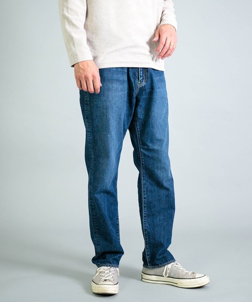 OMNIGOD（オムニゴッド）の「[OMNIGOD mens / オムニゴッド] 10ozデニム 5Pイージーテーパードパンツ（デニムパンツ・メンズ・インディゴブルー・3/2）」の3枚目の写真