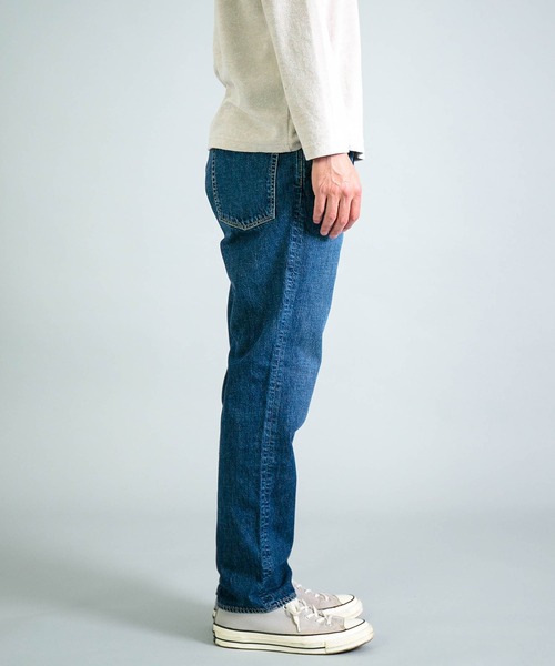 OMNIGOD（オムニゴッド）の「[OMNIGOD mens / オムニゴッド] 10ozデニム 5Pイージーテーパードパンツ（デニムパンツ・メンズ・インディゴブルー・3/2）」の9枚目の写真