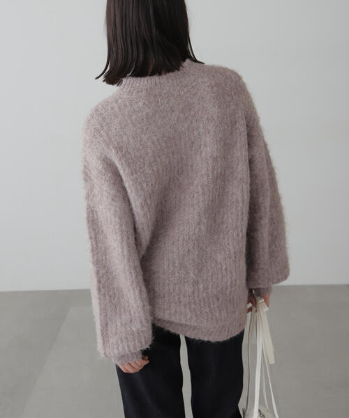 FREE'S MART（フリーズマート）の「◆ミックスシャギーチュニック丈ニット（ニット/セーター・レディース・ピンク/ブラウン/ホワイト/グレー・FREE）」の15枚目の写真