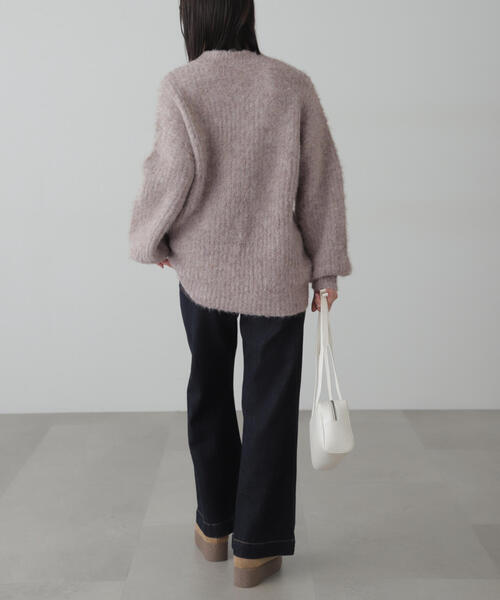 FREE'S MART（フリーズマート）の「◆ミックスシャギーチュニック丈ニット（ニット/セーター・レディース・ピンク/ブラウン/ホワイト/グレー・FREE）」の20枚目の写真