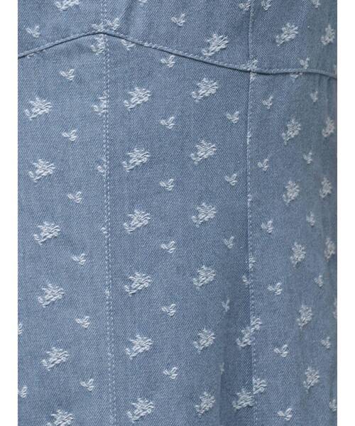 CALNAMUR（カルナムール）の「DENIM JACQUARD FLOWER OP/デニムジャガードフラワーワンピース（ワンピース・レディース・ライトブルー/インディゴブルー・SMALL/MEDIUM）」の16枚目の写真