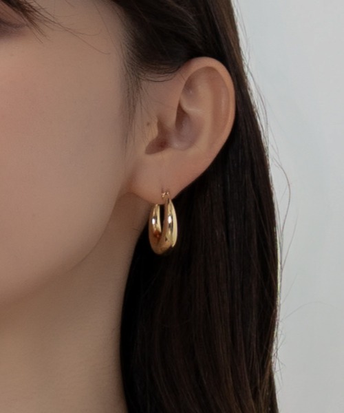 name hoop pierce（ネームフープピアス）（ピアス（両耳用