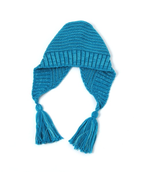 niko and...（ニコアンド）の「オリジナルユキノミミツキニット帽（ニットキャップ/ビーニー・レディース・グレー/ブルー/ブラック・FREE）」の3枚目の写真