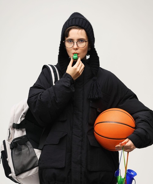 niko and...（ニコアンド）の「オリジナルユキノミミツキニット帽（ニットキャップ/ビーニー・レディース・グレー/ブルー/ブラック・FREE）」の2枚目の写真