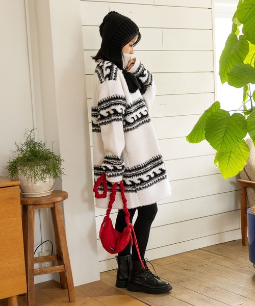 niko and...（ニコアンド）の「オリジナルユキノミミツキニット帽（ニットキャップ/ビーニー・レディース・グレー/ブルー/ブラック・FREE）」の8枚目の写真