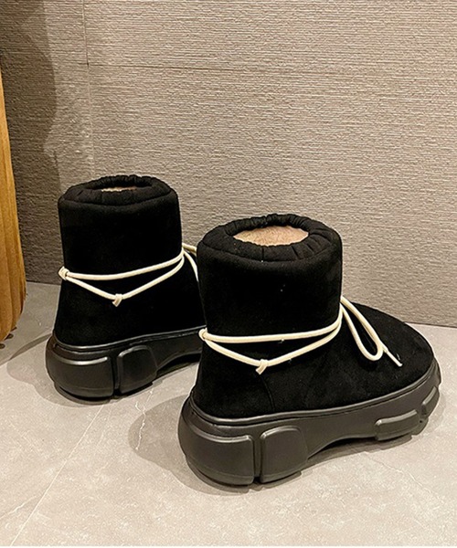 shoes365（シューズスリーシックスファイヴ）の「【shoes365】丸コロスノーブーツ (AW)（ブーツ・レディース・ベージュ/ブラック/グレー/キャメル/グリーン・22.0cm/23.0cm/24.0cm/25.0cm）」の22枚目の写真