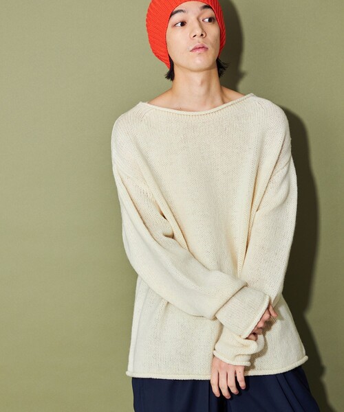 CITEN（シテン）の「＜CITEN＞エッセンシャルロールネックニット（ニット/セーター・メンズ・ナチュラル/グレー/ブラック・M/L）」の4枚目の写真