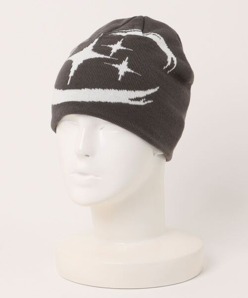 3.3 Field Trip （3.3フィールドトリップ）の「【UNISEX】3.3 Field Trip／スターデザインビーニー（ニットキャップ/ビーニー・レディース・チャコール/ブラック・FREE）」の9枚目の写真