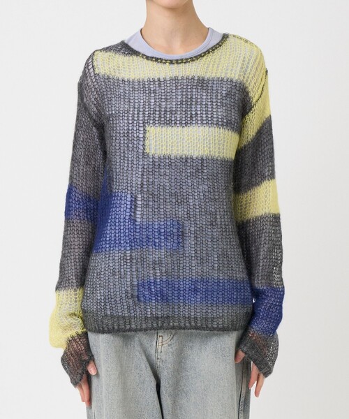 soduk（スドーク）の「【soduk/スドーク】patchwork knit tops/パッチ
