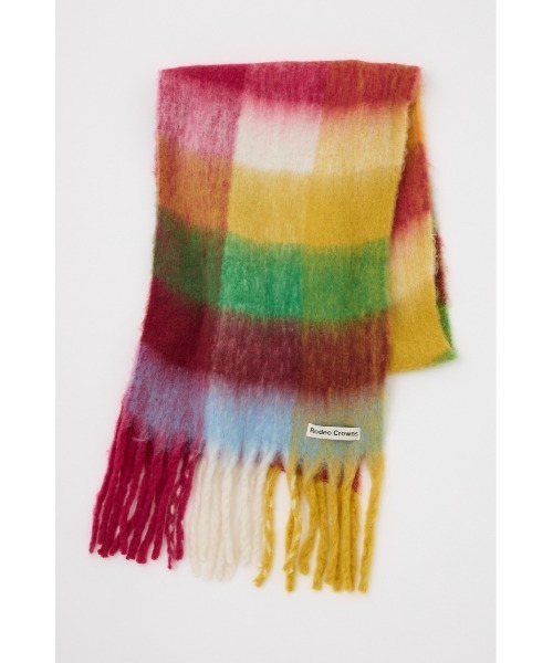 RODEO CROWNS WIDE BOWL(ロデオクラウンズワイドボウル)の「バルキーチェックマフラー(マフラー・レディース・ブラック系その他/オレンジ系その他/ピンク系その他・FREE)」の7枚目の写真