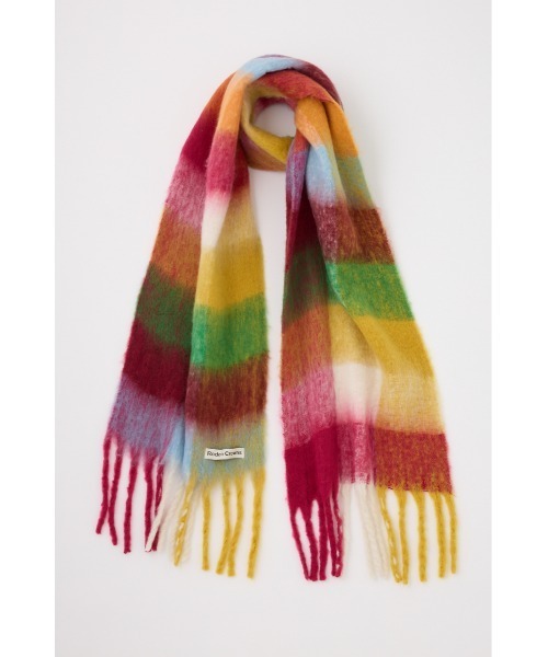 RODEO CROWNS WIDE BOWL(ロデオクラウンズワイドボウル)の「バルキーチェックマフラー(マフラー・レディース・ブラック系その他/オレンジ系その他/ピンク系その他・FREE)」の10枚目の写真