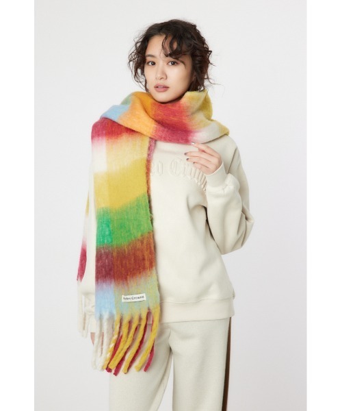 RODEO CROWNS WIDE BOWL(ロデオクラウンズワイドボウル)の「バルキーチェックマフラー(マフラー・レディース・ブラック系その他/オレンジ系その他/ピンク系その他・FREE)」の12枚目の写真