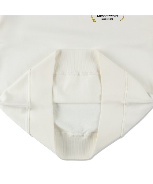 WIND AND SEA（ウィンダンシー）の「CIRCULATION ORGANIC COTTON CREW NECK（スウェット・メンズ・ブラック/ホワイト/ベージュ・SMALL/MEDIUM/LARGE/X-LARGE）」の6枚目の写真