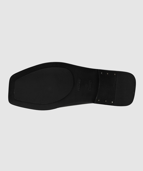 【Lemaire】Cross フラットサンダル（ブラック） Black Cross Flat Sandals | LEMAIRE
